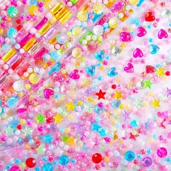 5PC Stickers Handmade Stickers Acrylic Face Pasters Book Stickers Children s Creative DIY Phone Decor 32*7cm