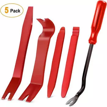 5PCS/13PCS Car Audio Trim Removal Tool Kit No-Scratch Car Panel Door Window Tools Body Repair Set 5pcs красный