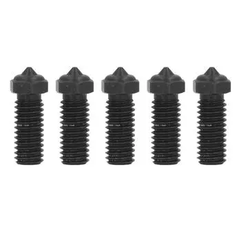 5 шт., насадка Hotend для 3D-принтера, закаленная сталь, резьба M6, 0,4 мм, насадка для принтера QIDI XMax3 XSmart3
