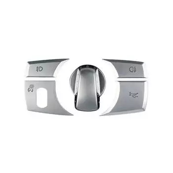 5Pcs Auto Car Headlight Switch Button Knob Cover Trim Sticker For BMW E70 X6 E71 Car Interior Sticker Accessories CHINA