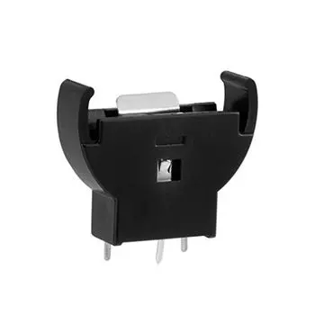 5Pcs Black Battery Cell Coin CR2032 3Pin Socket Case Button Holder чёрный