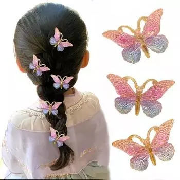 5pcs Butterfly Hairpin Girls Hair Accessories 5pcs зелёный