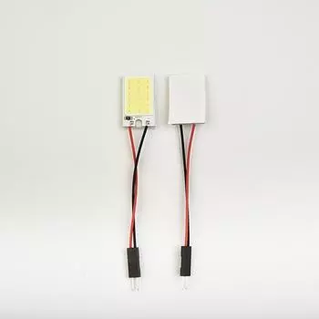 5Pcs Car COB LED Panel Lights Auto Interior Dome Light Bulb Festoon 12V Lamp Lighting Replacement 26*16MM CHINA