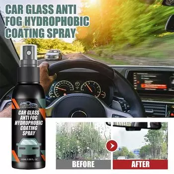 5Pcs Car Glass Anti Rain Water Spray Repellent Nano Coating Hydrophobic Waterproof Agent Oil Film Removing Auto Glass Film Agent