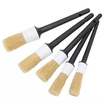 5PCS Car Interior Cleaning Tool Air Conditioner Air Outlet Cleaning Artifact Brush Car Crevice Dust Removal Car Detailing Brush чёрный