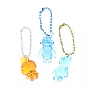 5Pcs Cartoon Office Blind Box Toys Creative Mini Bag Pencil Bag Ornaments With Keychain Gift