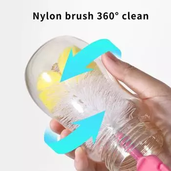 5PCS Cup Cleaning Brush Straw Cleaning Brush is made of sponge and nylon, absorbent and strong to remove dirt
