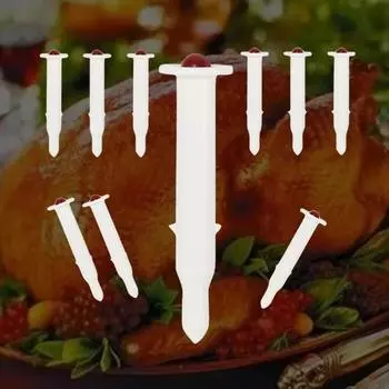 5Pcs Disposable Turkey Temperature Meter Pop-up Design Barbecue Thermometer Beef Style A