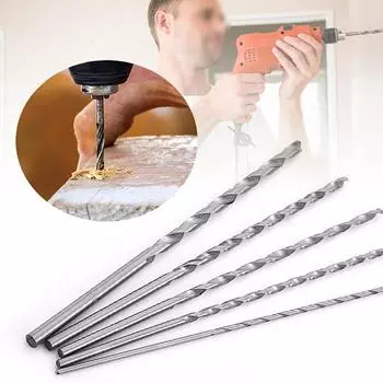 5Pcs Drill Bits Set Hss Steel Extra Long High Speed 2Mm/3Mm/3.5Mm/4Mm/5Mm Bits Power Tools Accessories Parts Drill Bits Hand Set