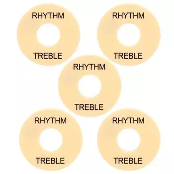 5Pcs Electric Guitar Switch Washer Plastic Musical Instrument Accessories 44mm DiameterGN603 Gold