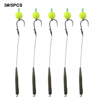 5pcs Equipment Carp Fishing Hook Ready Made Carp Rigs fishing lure Fishing Tackle 3#