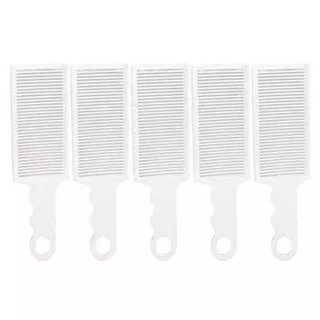 5PCS Fade Combs Curved Flat Top Positioning Styling Anti Static Professional Hair Cutting Comb for H