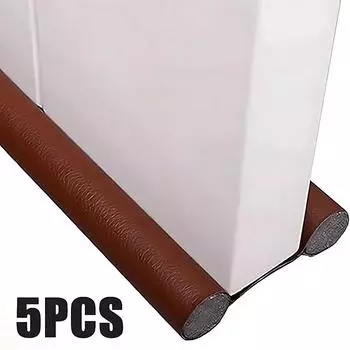 5PCS Flexible Door Gap Bottom Seam Sealing Bathroom Door Seal SoundProof Dust Strip Waterproof Guard Sealer Stopper Double Stick 1PC