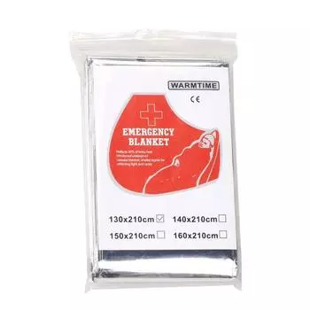 5PCS Folding Foil Thermal Blanket Multi-use Foil Hypothermia Blanket Outdoor Survival 160*210cm