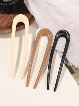 5Pcs French Hair Pins for Women Thin Thick Hair,U Shaped Hair Pins for All Hair Types,Hair Sticks Twist Hair Fork for Buns