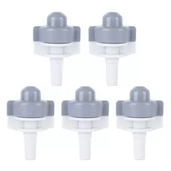 5Pcs Gardening Spray Head Durable Irrigation Atomizing Nozzle for Agriculture Lawn Garden Gray