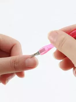 5PCS Glittery Semi-Transparent Dead Skin Repair Scraper Edge Cuticle Remover