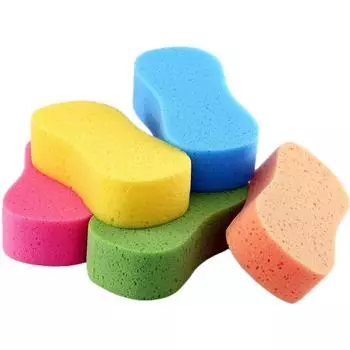 5Pcs High-density Car Washing Sponges Large Honeycomb 8-shaped Sponges Block Car Cleaning Waxing Tools Cleaning Car Accessories