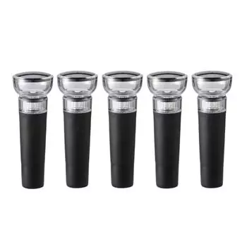 5pcs Leak-Free Vacuum Bottle Stopper Airtight Wine Bottle Sealer Wine Preservation Plug Beer 5pcs