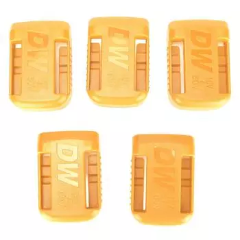 5pcs Lithium Battery Holder Portable Power Tool Battery Storage Rack with Countersunk Screw Holes жёлтый