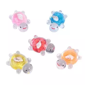 5pcs Luminous Turtles Doll Miniature Bag Resin Tiny Turtles Resin Doll Aquarium 5pcs random
