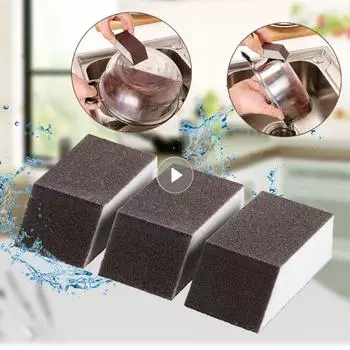 5Pcs magic sponge eraser diamond sand rust removal cleaning brush descaling cleaning pot kitchen sponge Kitchen tools Gadget