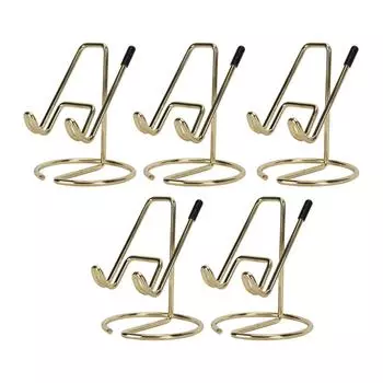5Pcs Metal Desk Cell Phone Stand Cute Electroplated Metal Mobile Phone Stand Holder Desktop Accessor