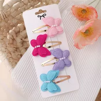 5pcs Mini Baby Girl Hair Clip Cute Floral Bow Bunny Princess Hairpin for Toddler Girl Lovely Bang Side Clip Hair Accessories