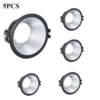 5PCS MR16/GU10 Lighting Fitting Fixture Recessed Ceiling Mount Downlight Lamp Socket Holder Base Rimless Spot Frame Bracket