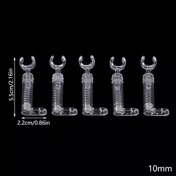 5Pcs Neon Light Transparent Supports Neon Sign Plastic Stand Height For 8Mm~18Mm Tube Neon Sign Parts 5.5*2.2cm