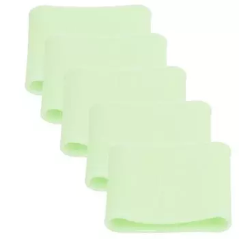5pcs NonSlip Golf Finger Sleeve Elastic Portable Finger Protective Cover Accessory(WomenLight Green