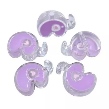 5pcs Pendants Acrylic Jewelry Making Fashion Beads Drip Oil Elephant Loose Beads Loose Beads for Necklace Bracelet Earrings зелёный