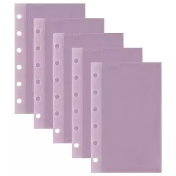 5pcs PP Binder Folders Inner Page 6 Hole Loose Leaf Inside Paper School Supplies style 10 A7