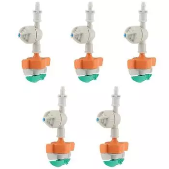 5pcs Rotationssprinkler Rotary Sprinkler with Hanging Watering Can Sprayer Garden Micro Irrigation Drip Connector for Watering Plants Garden