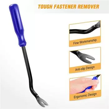 5Pcs/Set Auto Trim Removal Tool Kit Fastener Car Panel Door Window Tool Auto Clip Fastener Remover Pry Tool Clip Puller синий