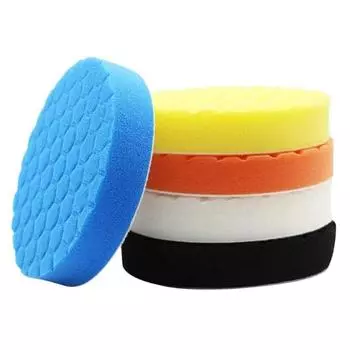5Pcs Set Car Waxing Buffing Pad Polishing Disc 3/5/7Inch Wax Pads for Car Detailing Buffer Compound Auto Care Repair Tools