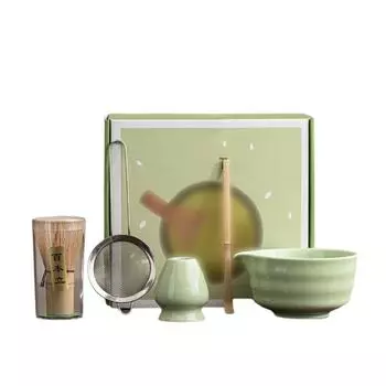 5Pcs/Set Pouring Spout Japanese Matcha Tea Set Traditional Matcha Gift Japanese Tea Ceremony Style 5
