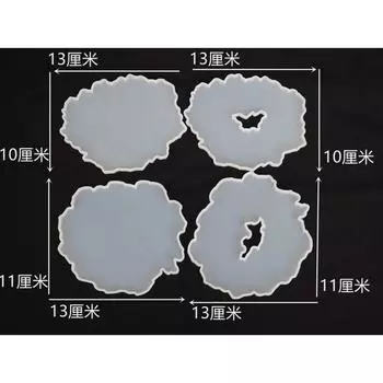 5pcs/set Silicone Molds Coaster Resin Casting Mold Silicone Jewelry Making Epoxy Mould Craft Tool DIY coasters Mould