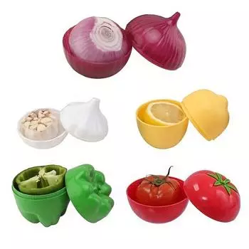5pcs Set Transparent Fruit & Vegetable Saver Containers - Reusable, Airtight Storage Boxes - Perfect for Fridge & Freezer Organization 5-piece Set
