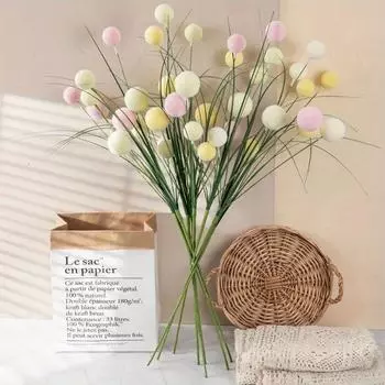 5pcs simulation flower dandelion, birthday party, home, living room, bedroom, office decoration flowers