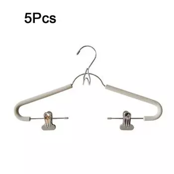 5Pcs Stackable Clothes Hanger No Trace Pants Rack Practical Non-Marking Hanger for Household
