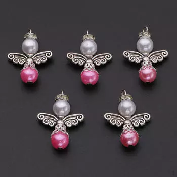 5 шт. тибетские серебряные угловые подвески с крыльями феи, аксессуары для изготовления ювелирных изделий ручной работы, брелок «сделай сам»,