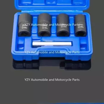 5 шт., инструмент для снятия поврежденных гаек и болтов, инструмент для снятия шин, 1/2-дюймовый торцевой ключ для снятия гаек и винтов CHINA