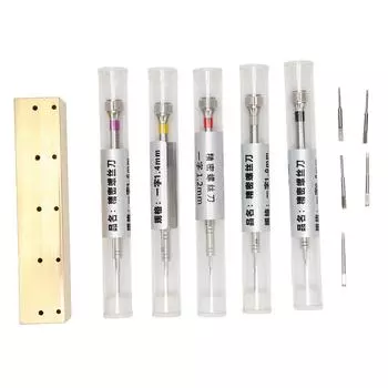 5Pcs Watch Screwdriver Set Sturdy Durable Rustproof Steel Nonslip Gripping Surface Widely Used