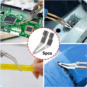 5Pcs Welder Smoothing Tip Head Replacement Professional Sturdy Practical Triangle Point Welding Iron