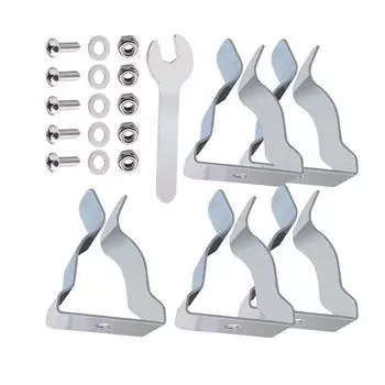 5Pcs Window Well Cover Spring Clips Egress Cover Spring Clips With Screws Window Well Cover Install Retaining Clips