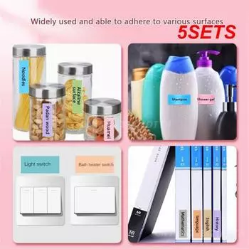 5SETS Сильная липкость Легко рвется Простая классификация Не размазывается при воздействии воды Оставляет клей Плотная текстура