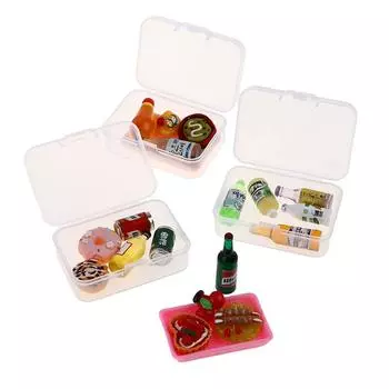 5шт1:12 кукольных мини-бутылок для напитков, еды, десертов, ролевых игр, кухонных игрушек