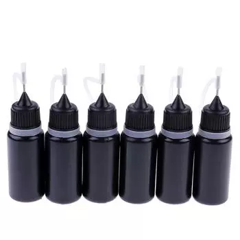 5шт 10мл бутылка для клея, бутылка для татуировки сока чёрный