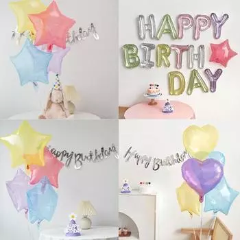 5шт 18 дюймов пентаграмма в форме сердца прозрачная алюминиевая пленка хрустальный шар свадьба День святого Валентина вечеринка сцена украшение